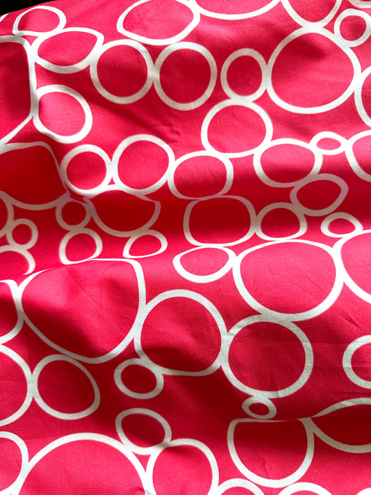 Cotton Poplin Fabric: Signature Circles - 0,5 m