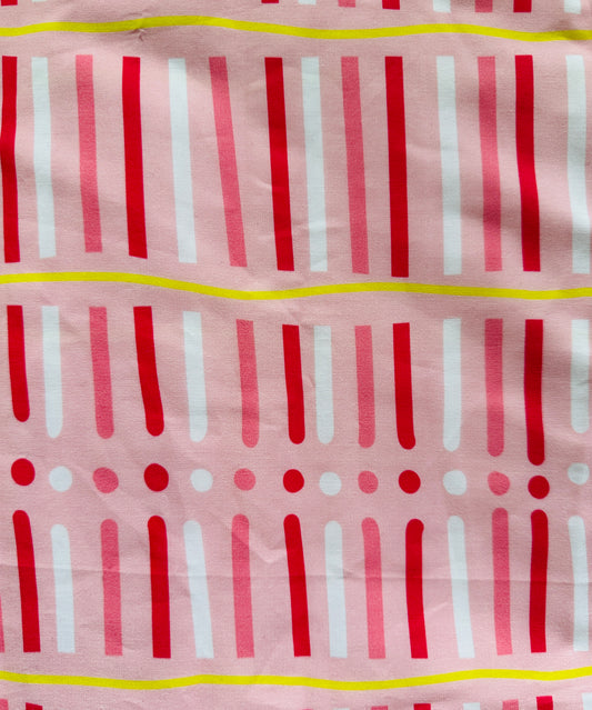 F**K IT STRIPES Cotton Poplin Fabric - 0,5 m - WEARY WOMEN COLLECTION