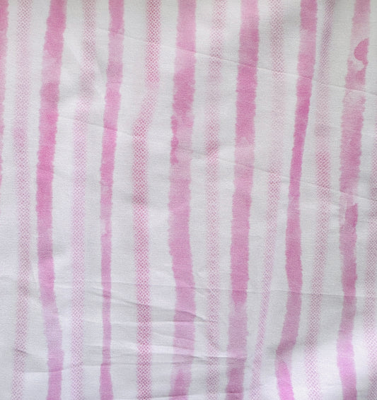 DONT CARE PINK STRIPES - Cotton Poplin Fabric - 0,5 m - WEARY WOMEN COLLECTION