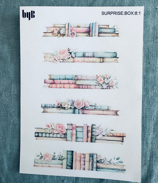 SURPRISE:BOX:8 Stickers Sheets - pack of 7