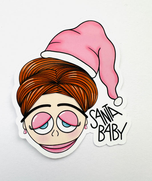Santa Baby  FRUSTRERTE FRUER Klistermerke