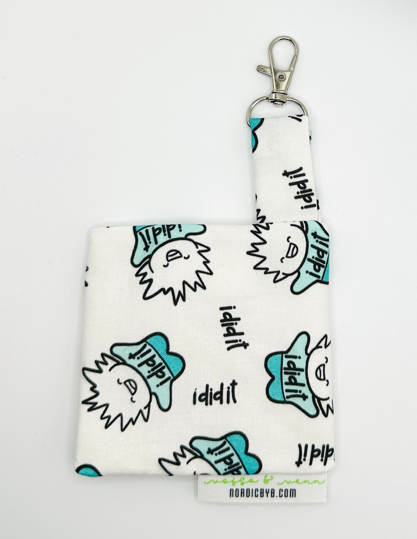 Dog Poop Bag Pouch TUSSE I DID IT with Swivel Clasp