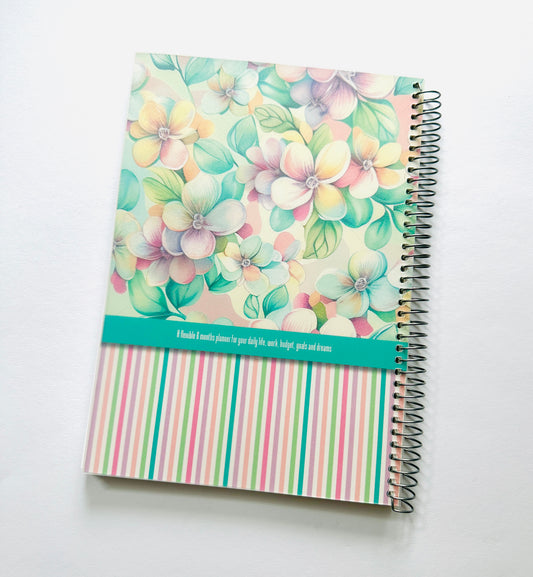 INSIGHTbyB Planner & Budget Book - 6 Months Flexible Undated - Spiral Bound