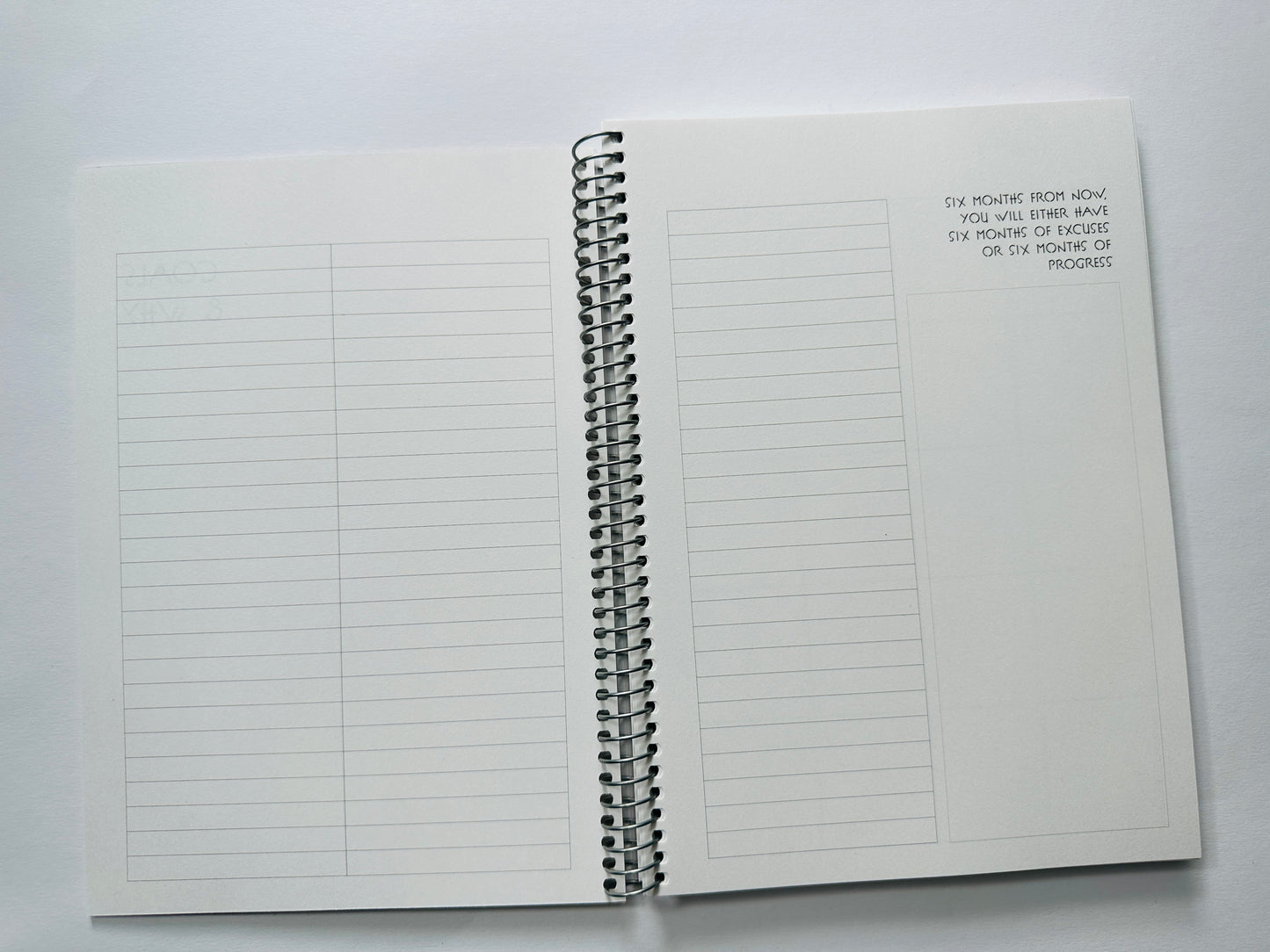 INSIGHTbyB Planner & Budget Book - 6 Months Flexible Undated - Spiral Bound
