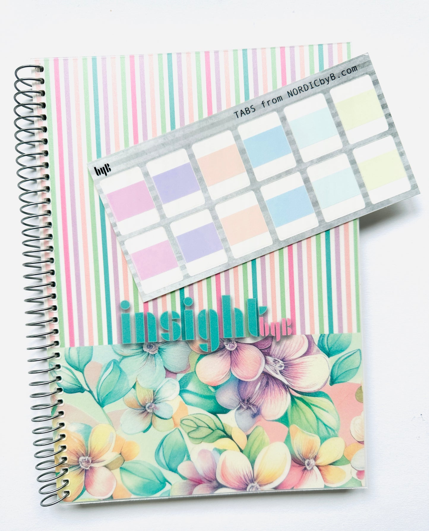 TABS til planner, bøker etc i duse pastellfarger
