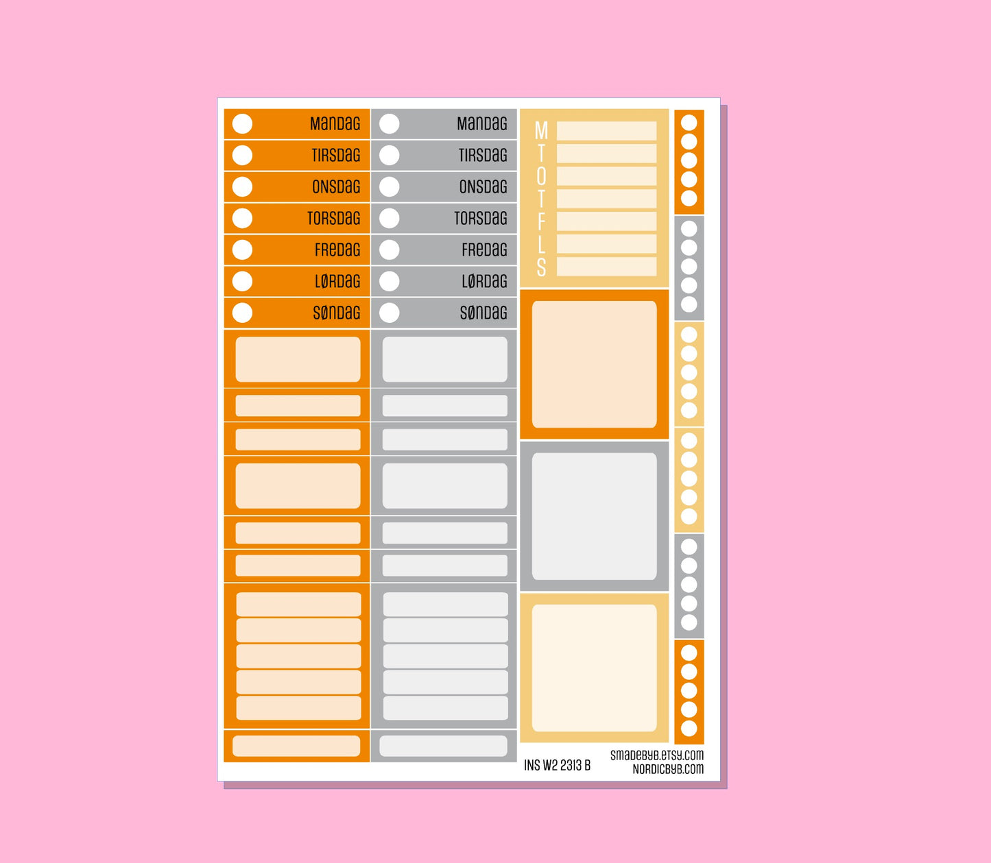 2313 INSIGHTbyB Planner Kit W2 - 4 sheets