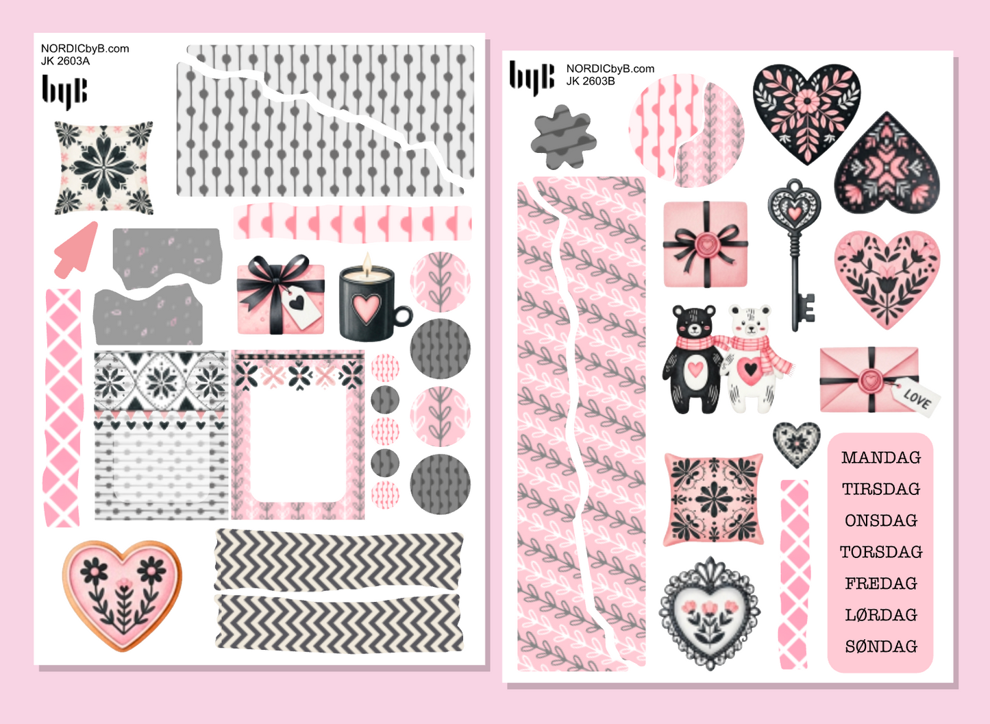 2603 HeartArt Journaling Kit - 2 ark