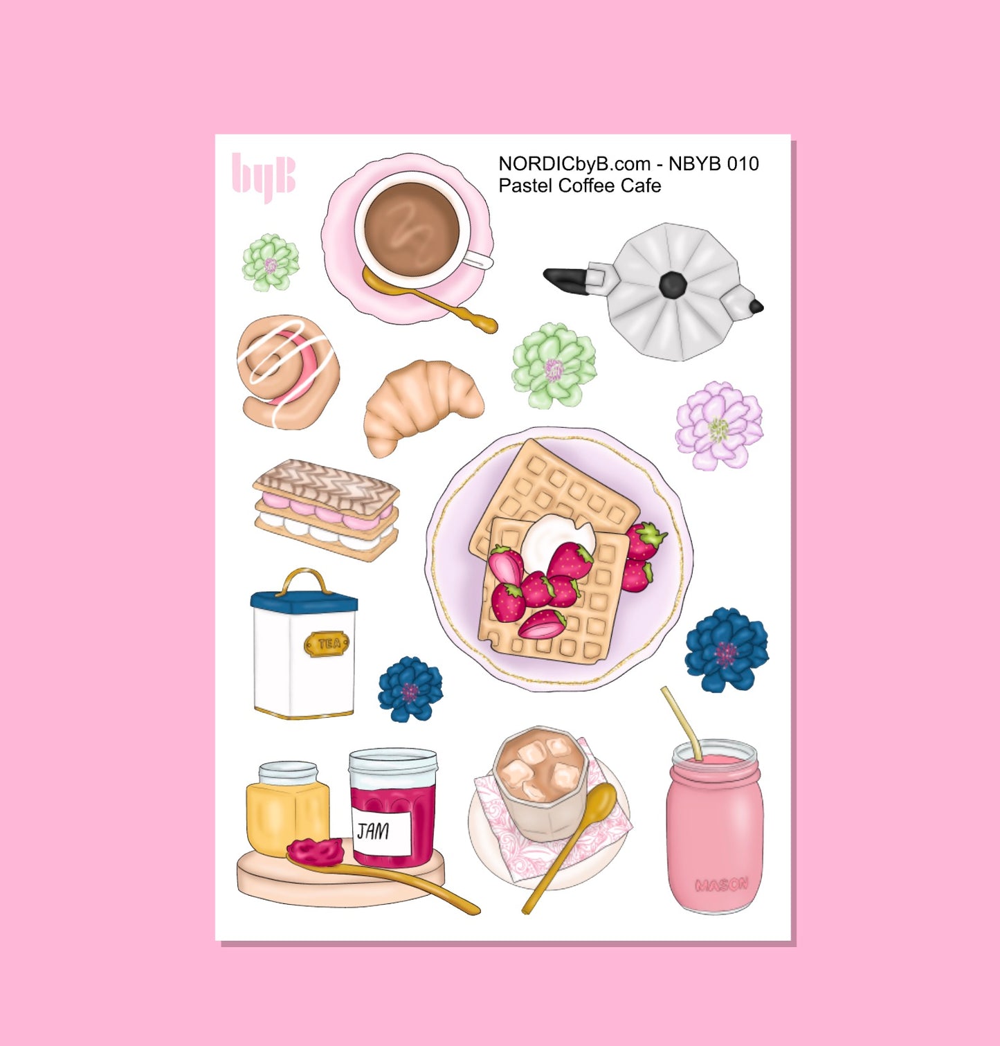 PASTEL CAFE - Sticker Sheet