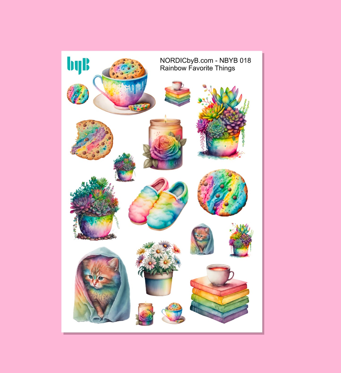 RAINBOW FAVORITE THINGS - Sticker Sheet