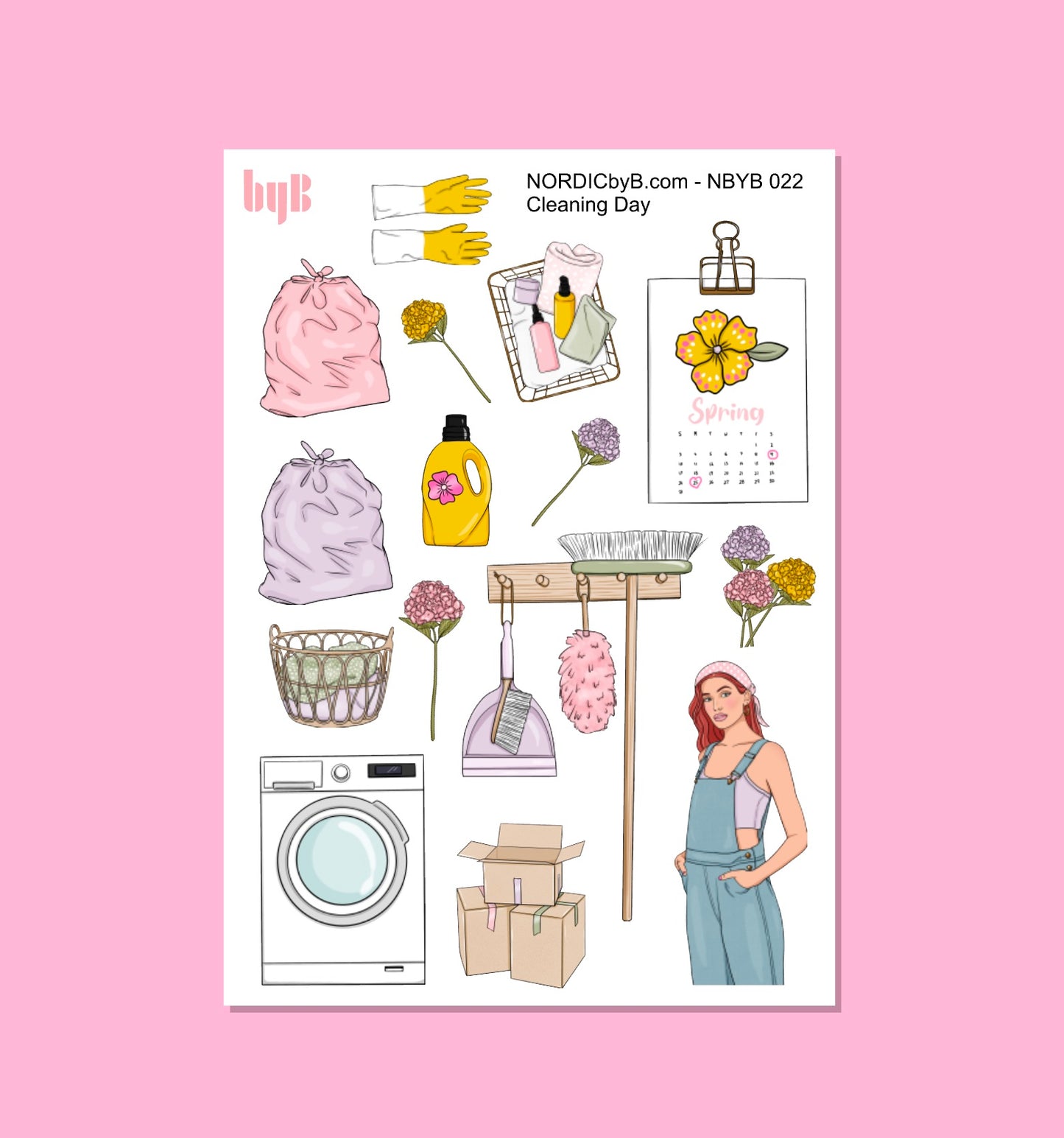 CLEANING DAY - Sticker Sheet