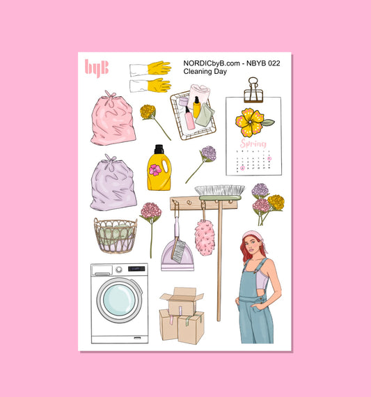 CLEANING DAY - Sticker Sheet