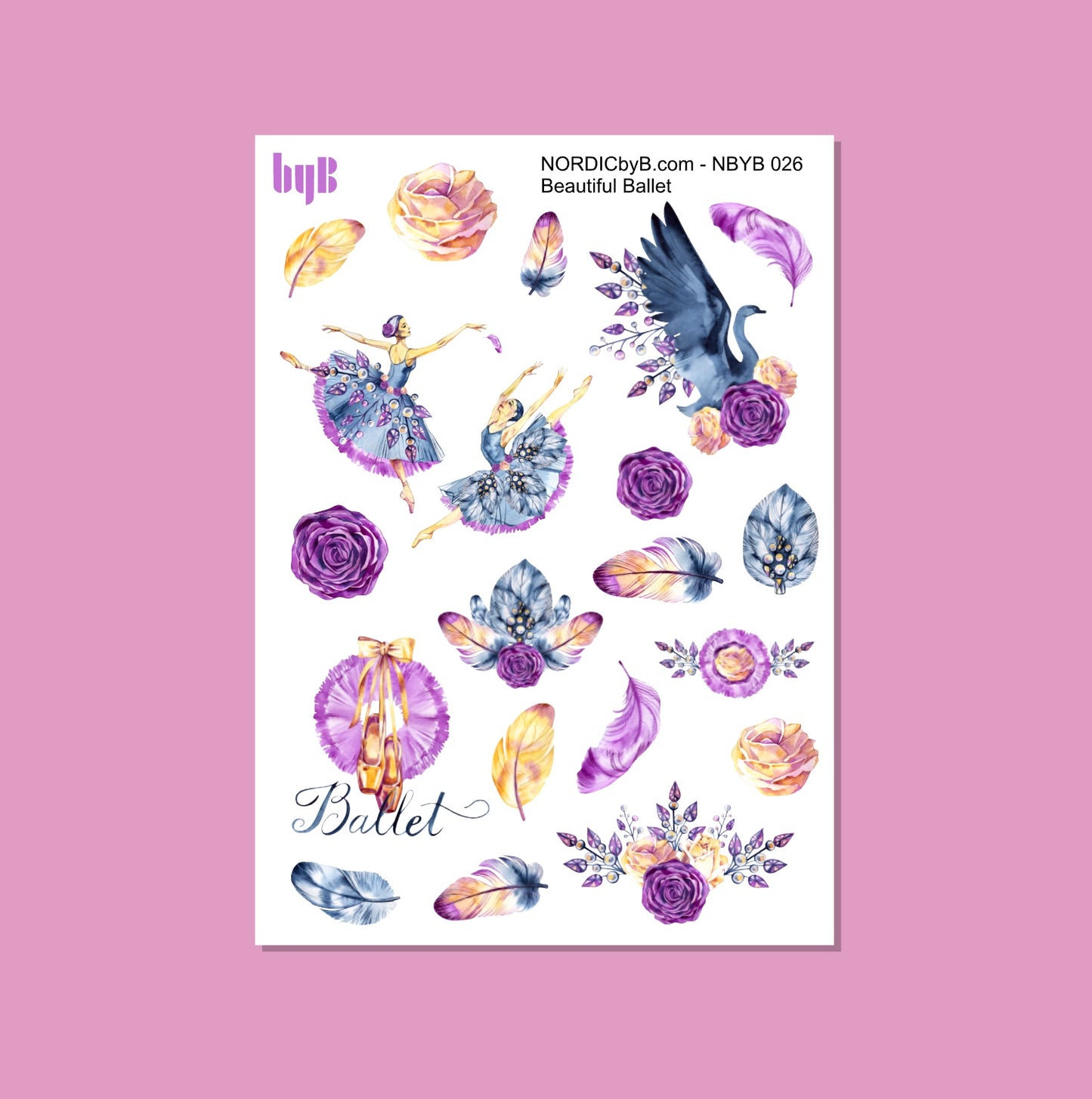 Beautiful Ballet Sticker Sheet