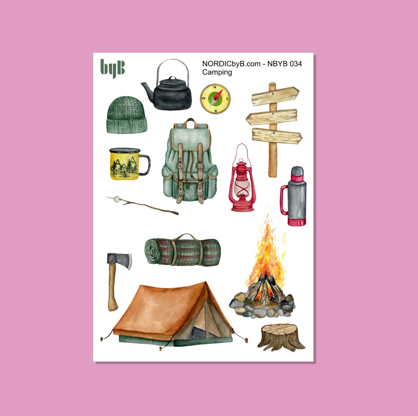 Gone Fishing Sticker Sheet