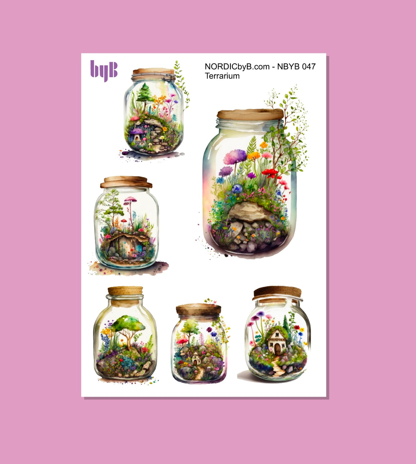 Terrarium Sticker Sheet