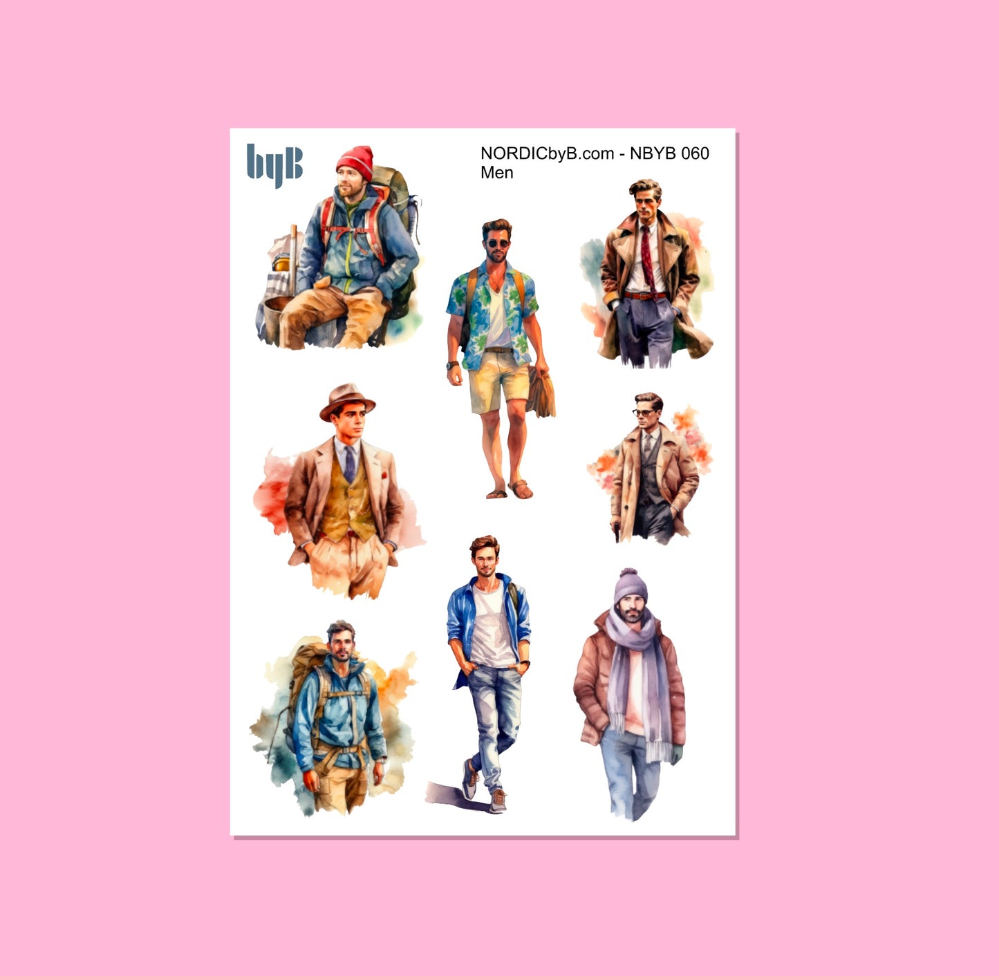 Men Sticker Sheet