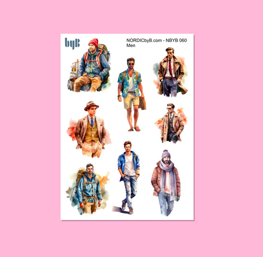 Men Sticker Sheet