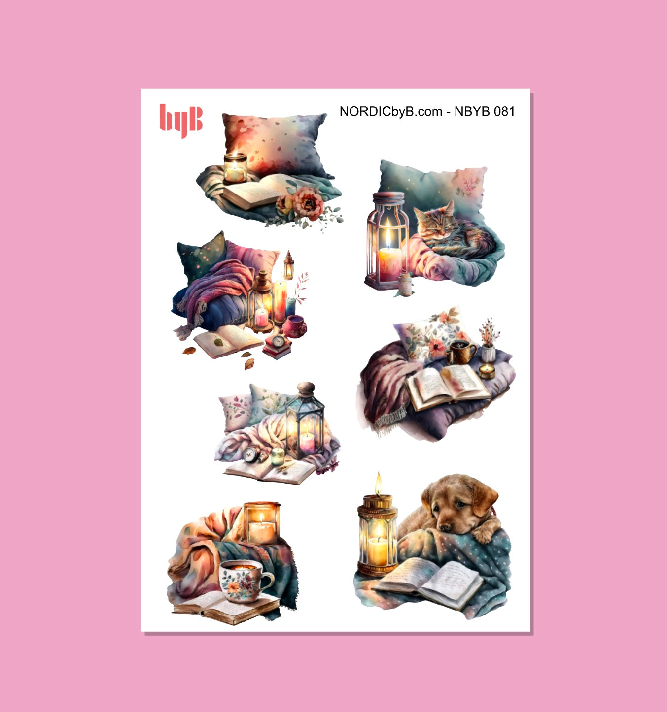 Cozy Reading Sticker Sheet