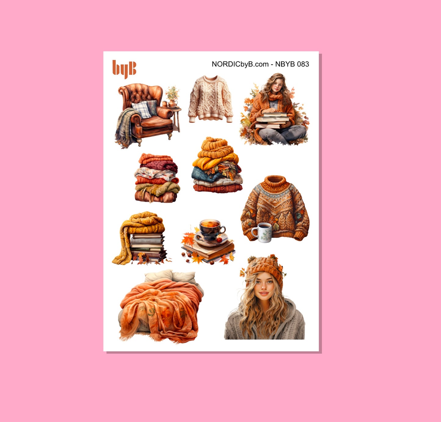 Cozy Autumn Sticker Sheet
