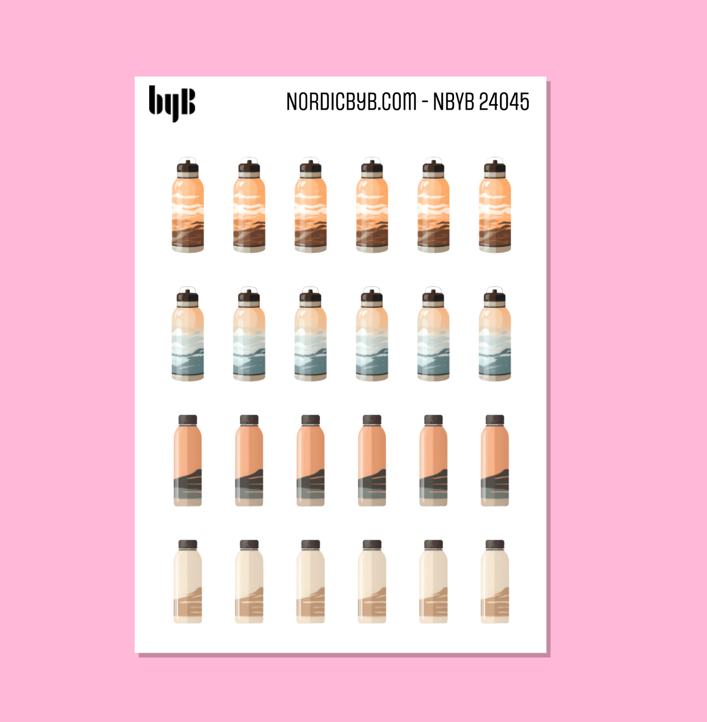 Waterbottle Sticker Sheet