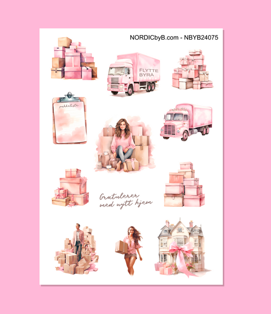 Nytt Hus Sticker Sheet