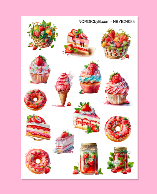 Strawberry Sticker Sheet