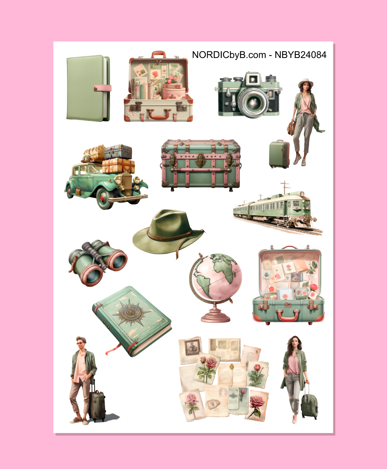 Travel Sticker Sheet