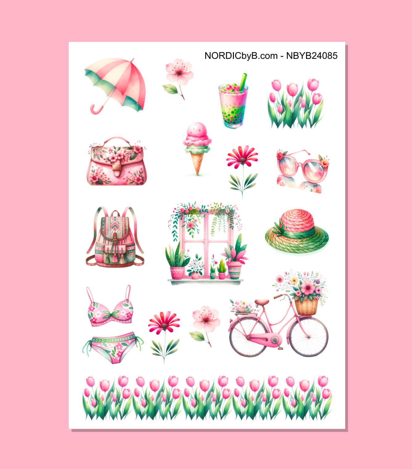 Pastel Spring Sticker Sheet