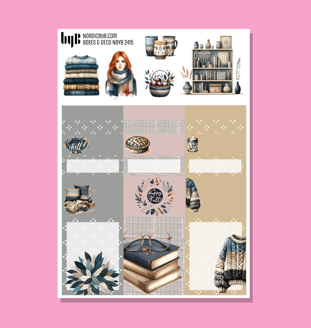 2415 BLUE FALL Boxes & Deco