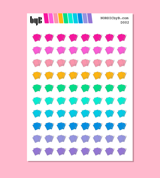 Colorful Doodle Icons - NOTES