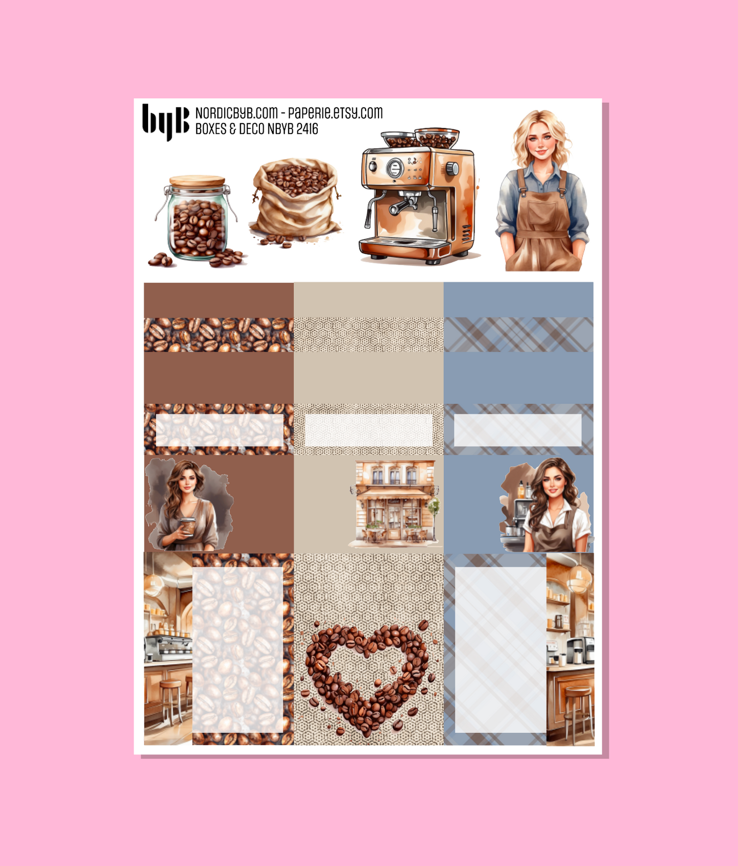 2416 BOXES & DECO COFFEE & BARISTA