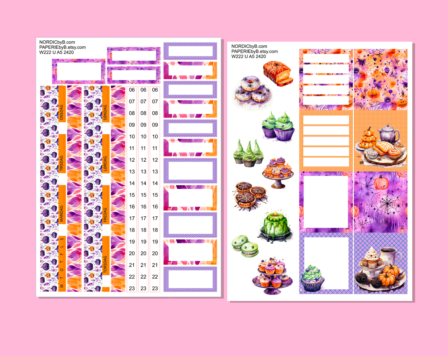 2420 Wonderland222 Unstacked A5 Vibrant Halloween