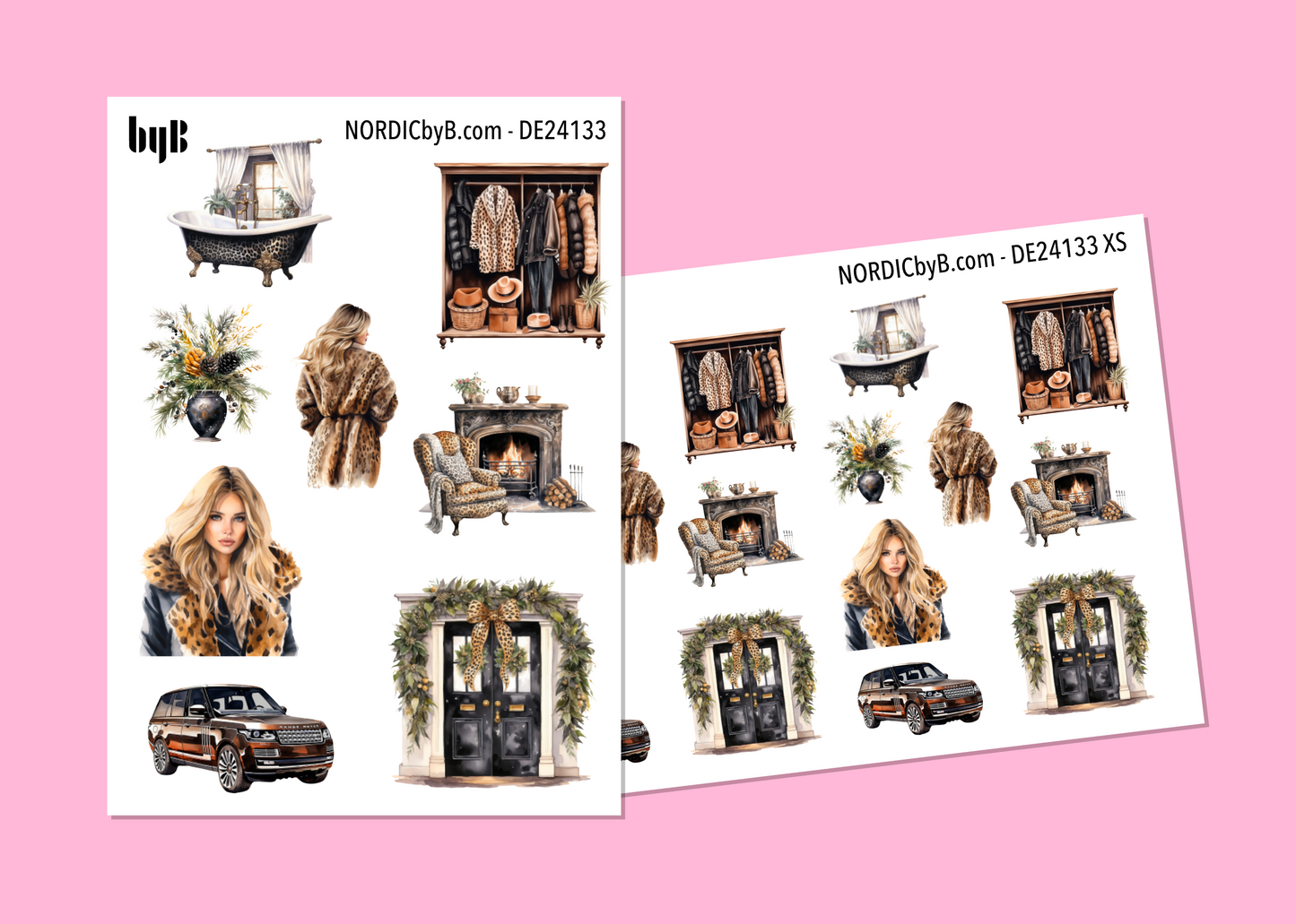 Leopard Life Sticker Sheet - Size: NORMAL & XS