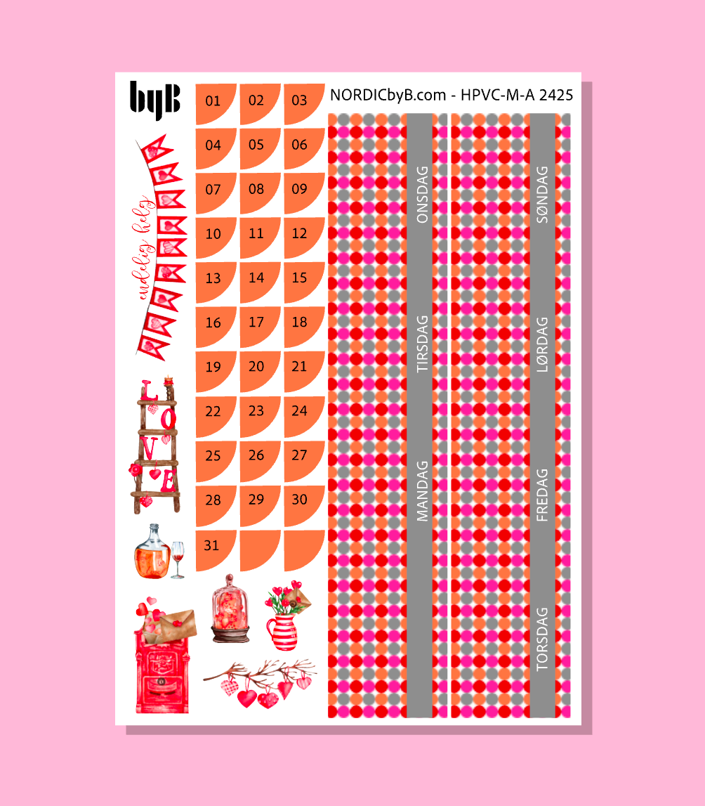 KIT 2425 MONTH PAGE - HAPPY PLANNER CL.VERT.