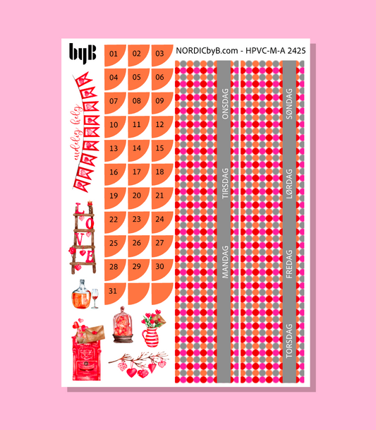KIT 2425 MONTH PAGE - HAPPY PLANNER CL.VERT.