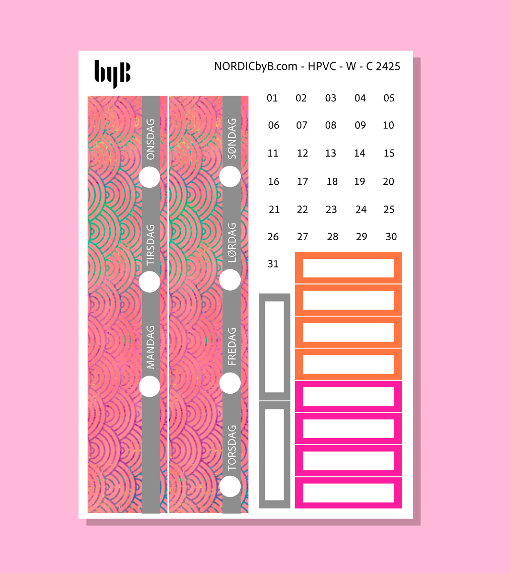 KIT 2425 WEEKLY PAGES - HAPPY PLANNER CL.VERT.