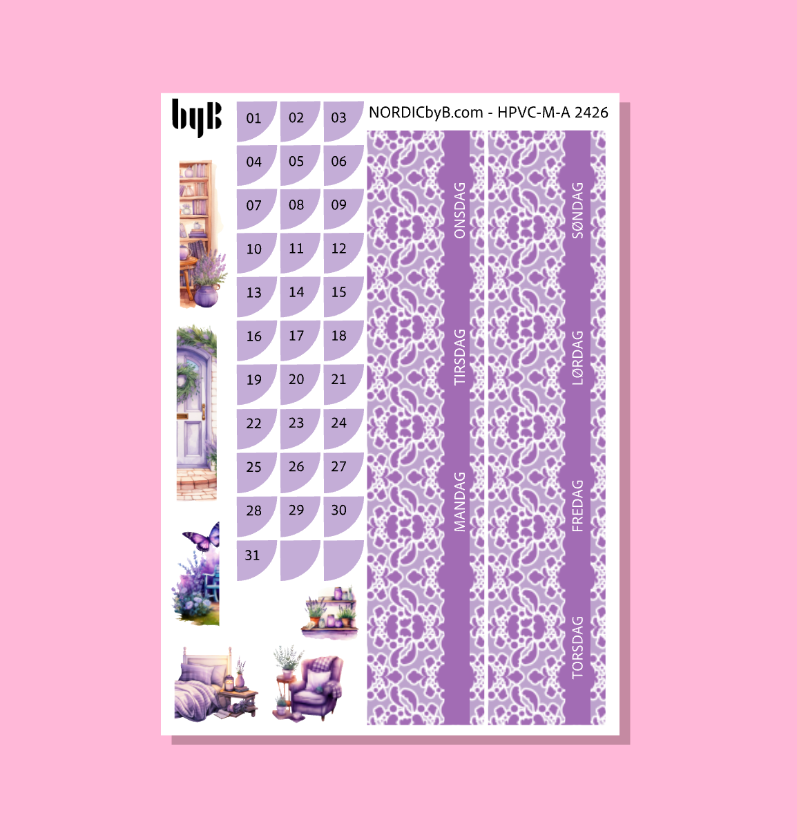 KIT 2426 MONTH PAGE - HAPPY PLANNER CL.VERT.