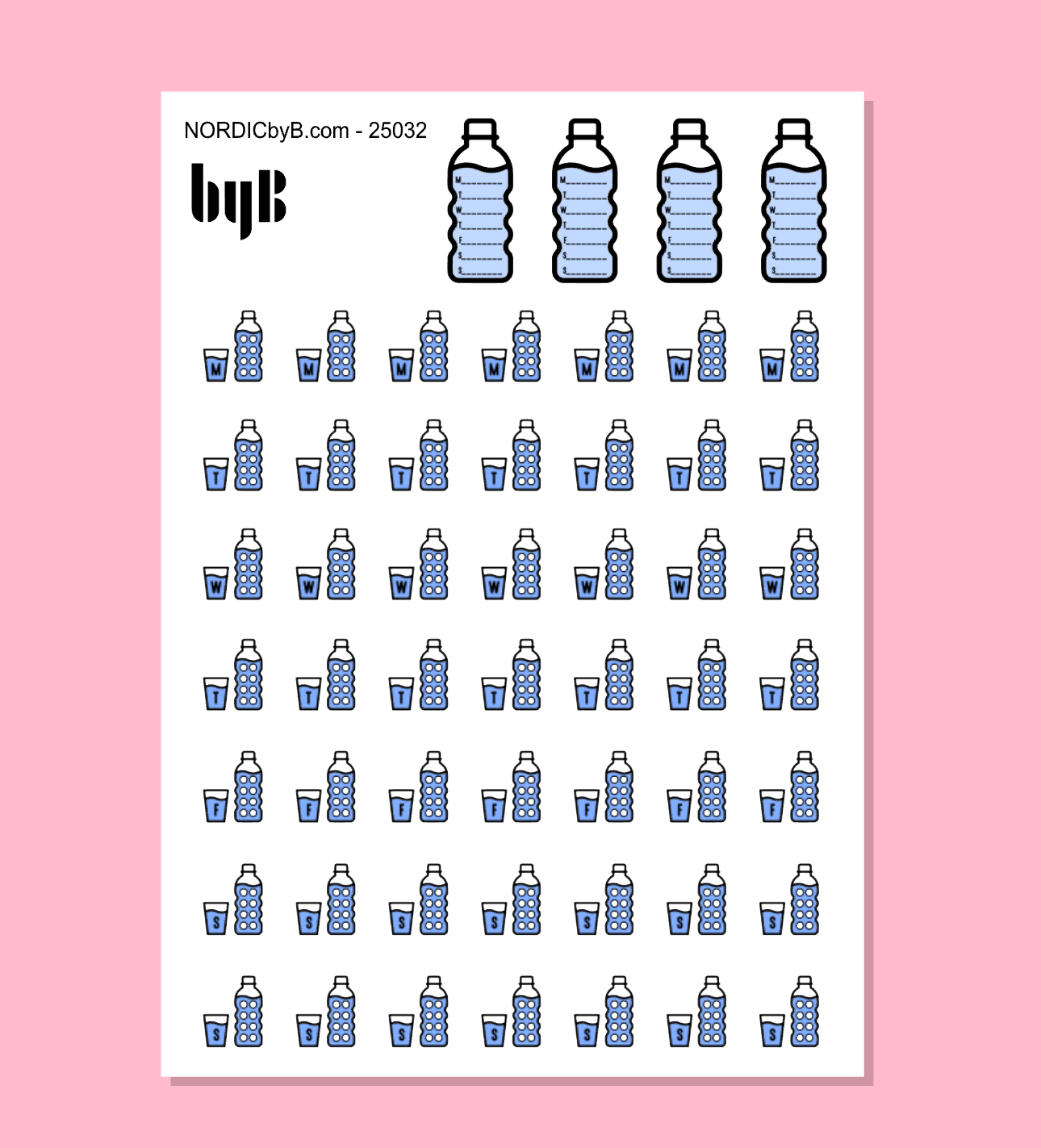 DRINK WATER Sticker Sheet