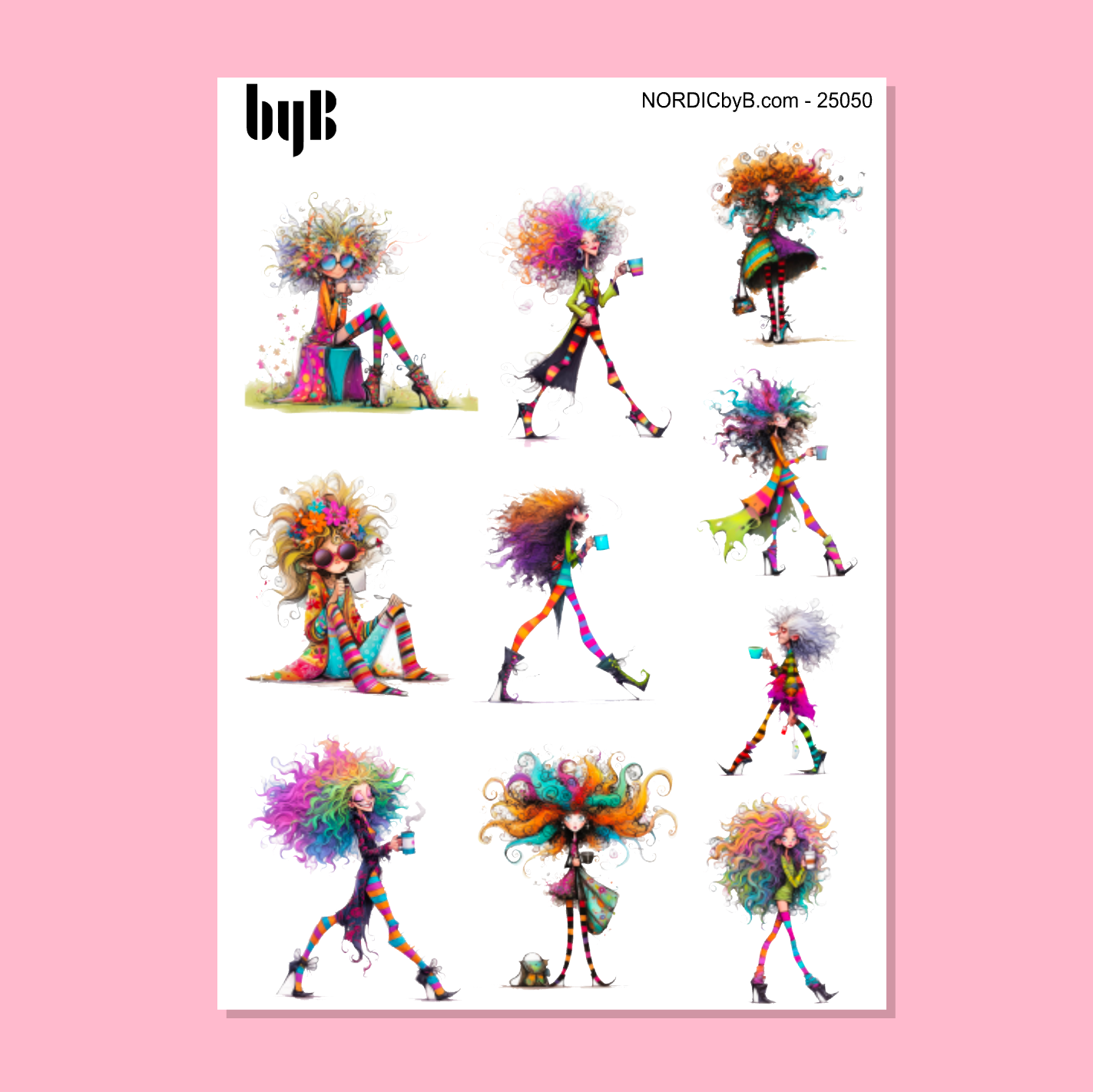 Quirky Coffee Sticker Sheet