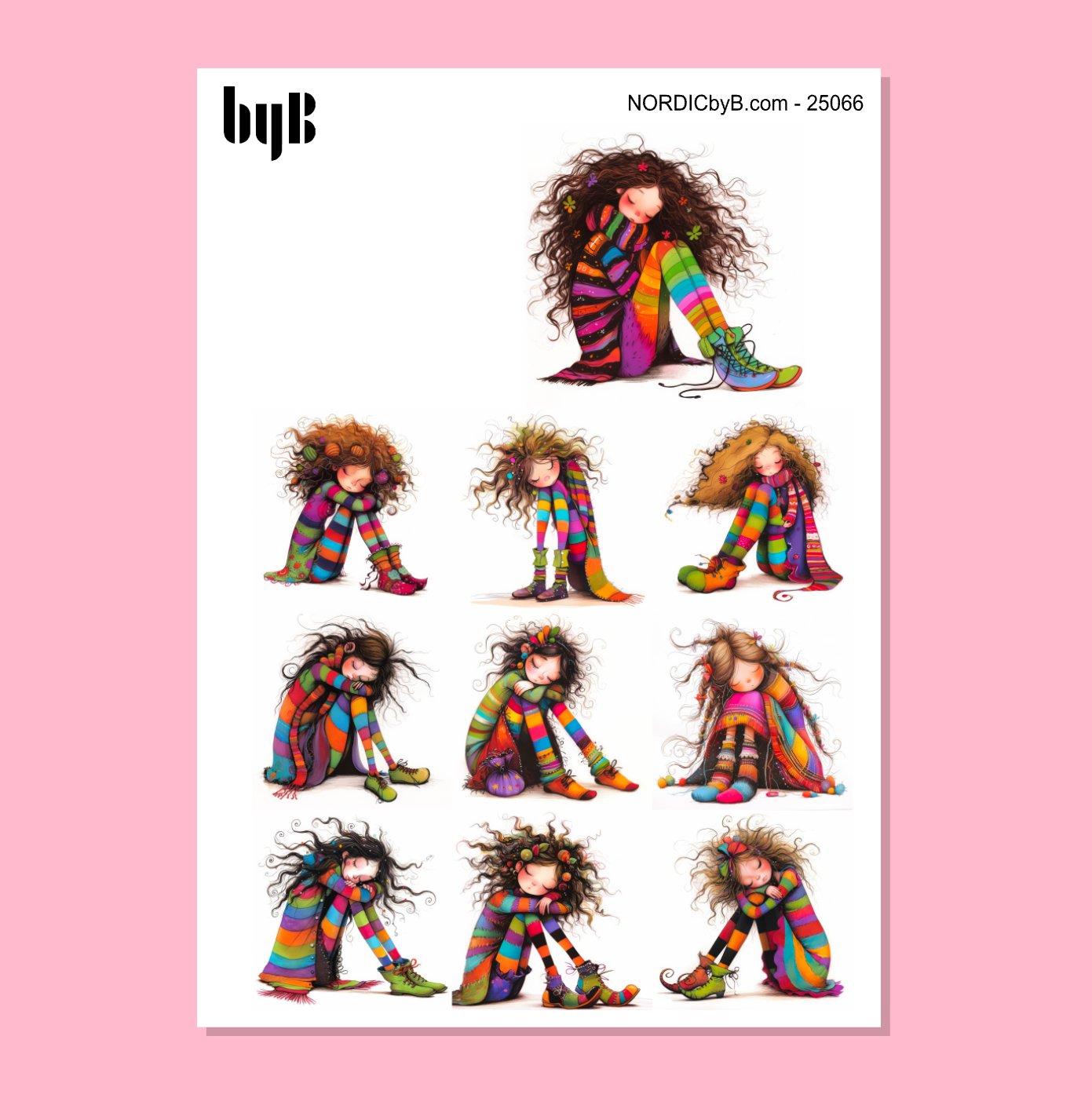 Quirky So Tired Sticker Sheet