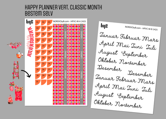 CUSTOM HAPPY PLANNER VERT. CLASSIC MONTH - 2 ARK