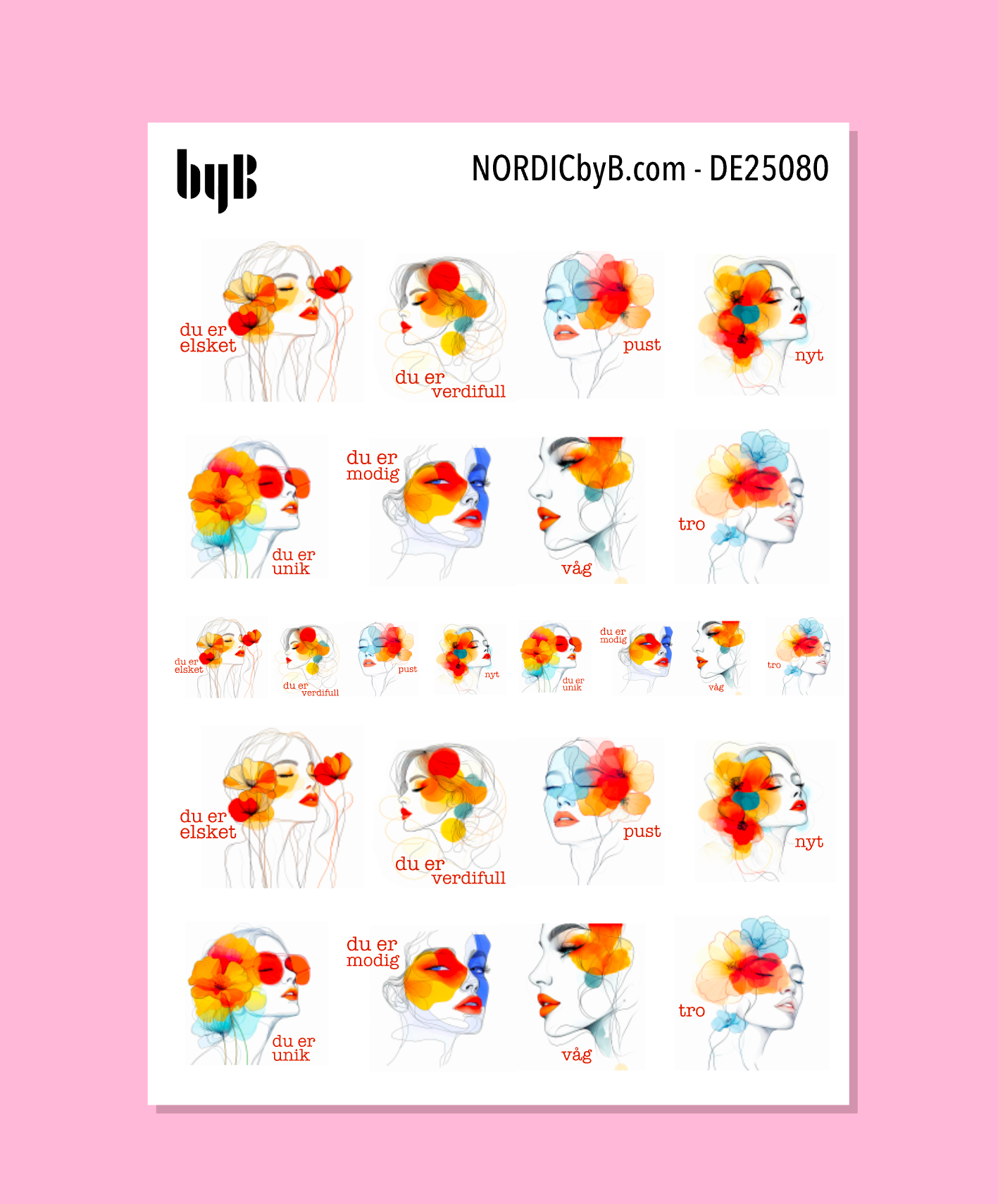 Du er... Sticker Sheet