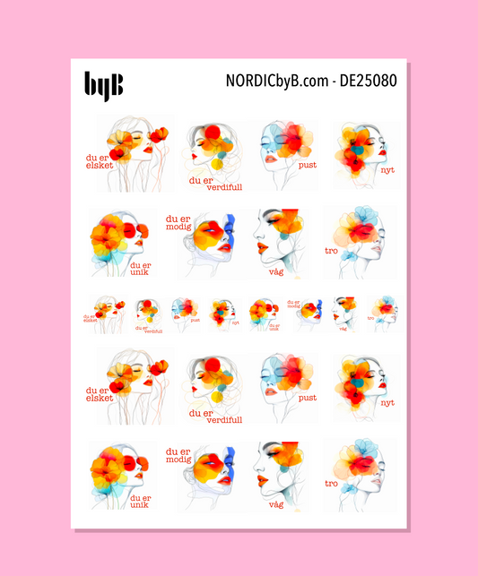 Du er...  Sticker Sheet