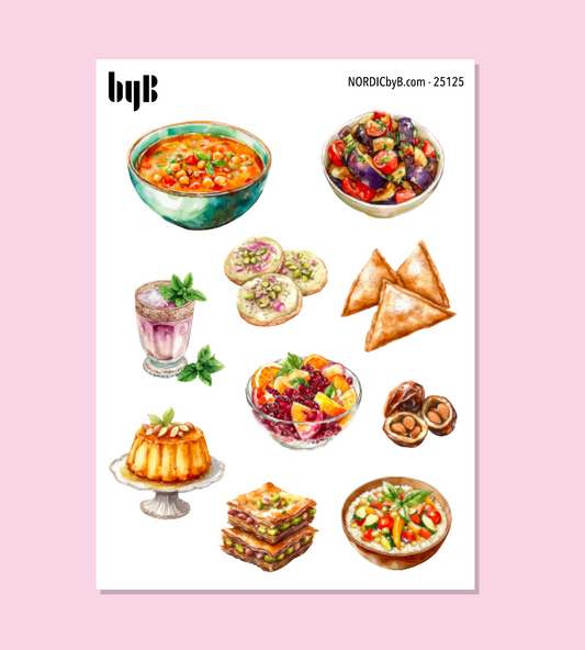 Marokko Food Sticker Sheet