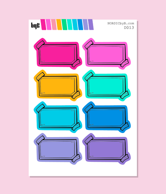 Colorful Doodle Icons - BOXER