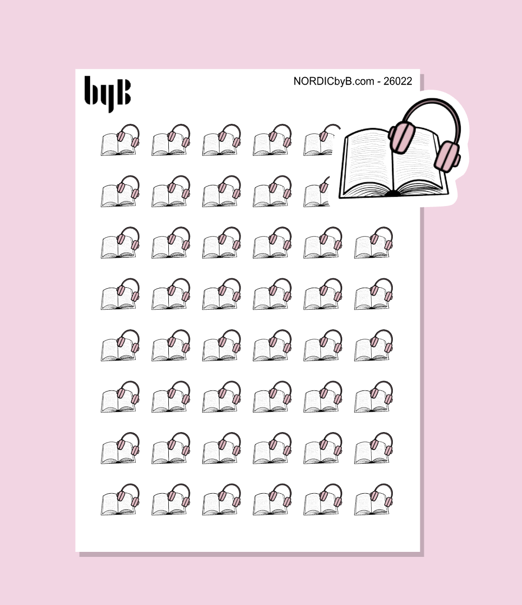 AudioBook Icon Stickers