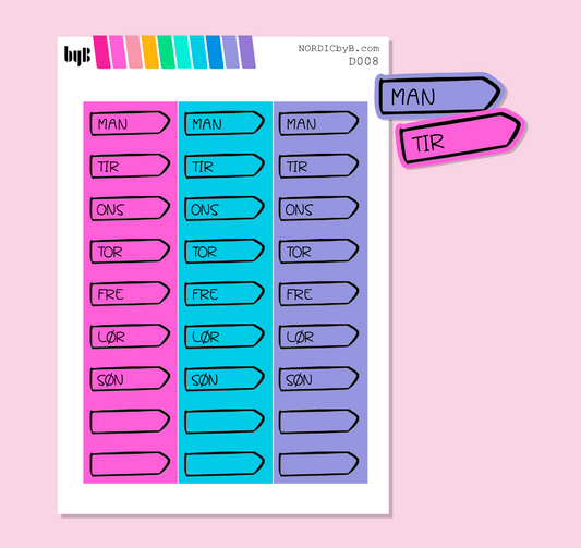 Colorful Doodle Icons - DAGER