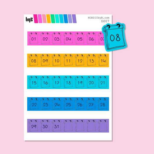 Colorful Doodle Icons - DATOER