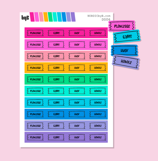 Colorful Doodle Icons - ORD