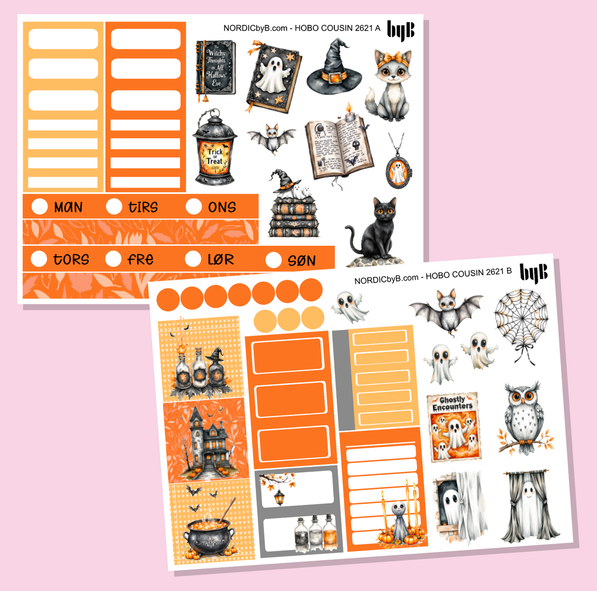 2621 Happy Halloween Hobonichi Techo Cousin Kit - 2 ark