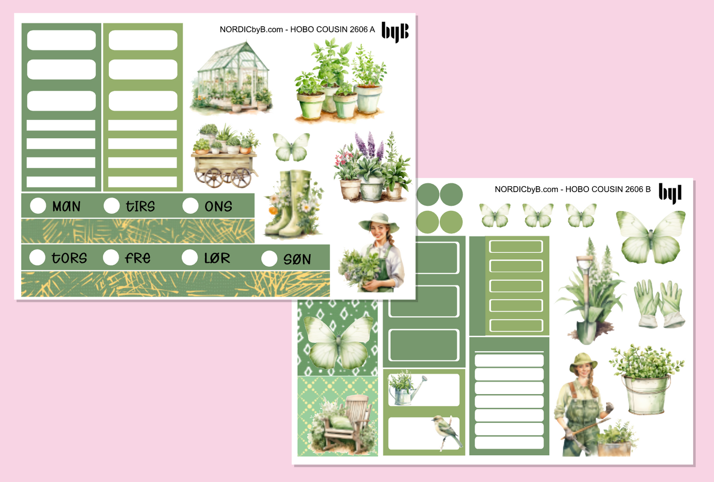 2606 Green Spring Hobonichi Techo Cousin Kit - 2 ark